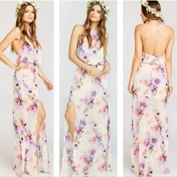 Show Me Your MuMu Heather halter Maxi Dress - Picture 3 of 9